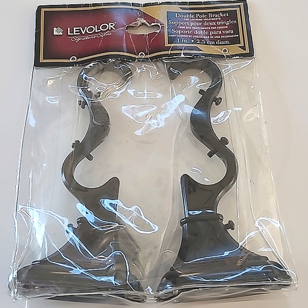 Double pôle braket in strong métal by levolor